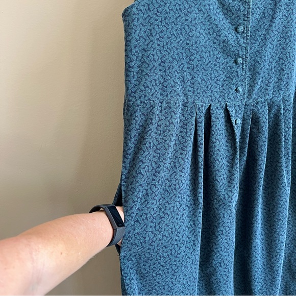 Vintage LAURA ASHLEY Corduroy Jumpsuit Size Large 100% Cotton Made in Ireland - Picture 5 of 12